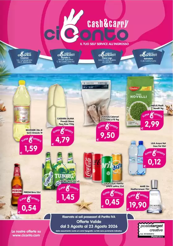 Volantino CiConto a Massa Lubrense | Offerte CiConto | 2026-08-03T00:00:00.000Z - 2026-08-23T00:00:00.000Z