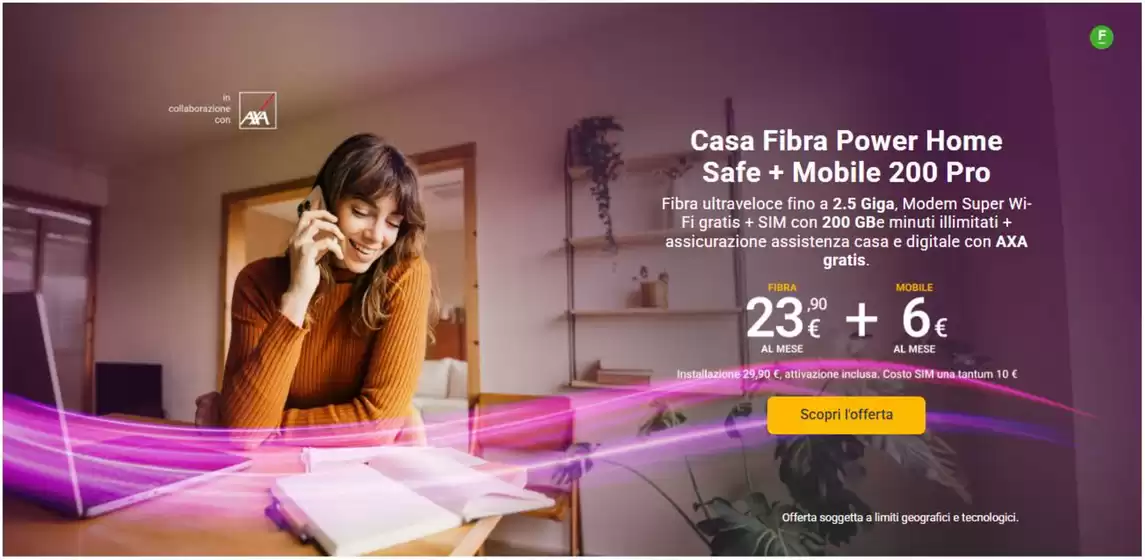 Volantino Tiscali Casa a Parabita | Casa Fibra Power Home Safe + Mobile 200 Pro | 2026-08-03T00:00:00.000Z - 2026-08-31T00:00:00.000Z