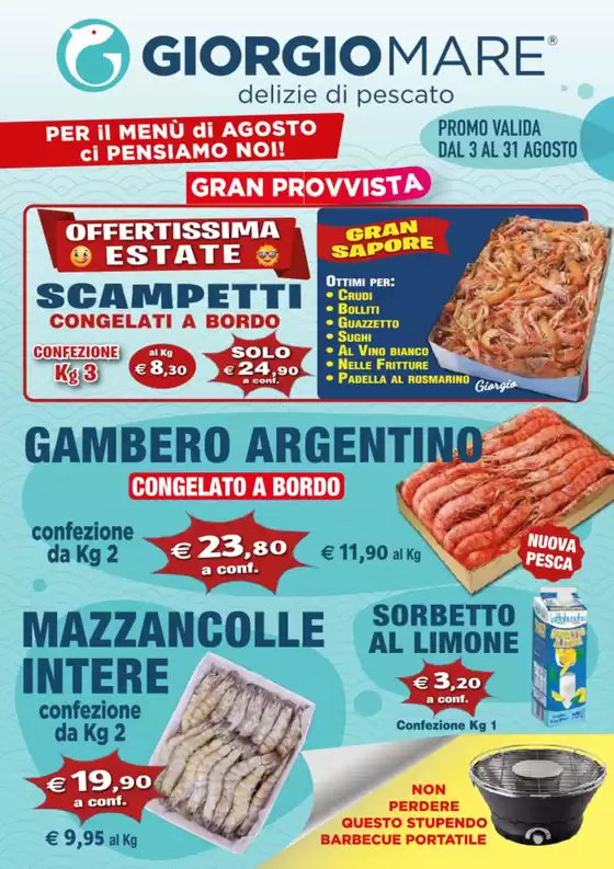 Volantino Giorgio Mare | Gran provvista | 2026-08-03T00:00:00.000Z - 2026-08-31T00:00:00.000Z