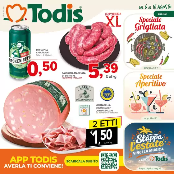 Volantino Todis | Speciale Grigliata | 2026-08-06T00:00:00.000Z - 2026-08-16T00:00:00.000Z