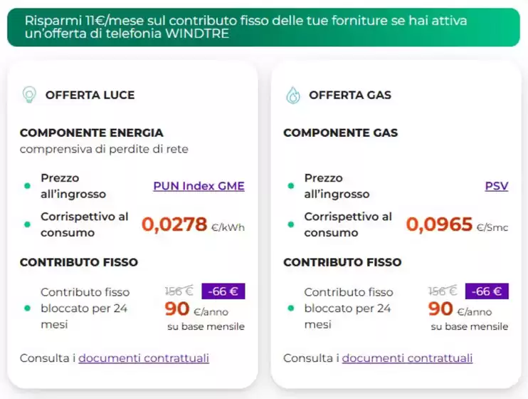 Volantino WindTre a Torchiara | Offerta luce & gas | 2026-08-03T00:00:00.000Z - 2026-09-25T00:00:00.000Z