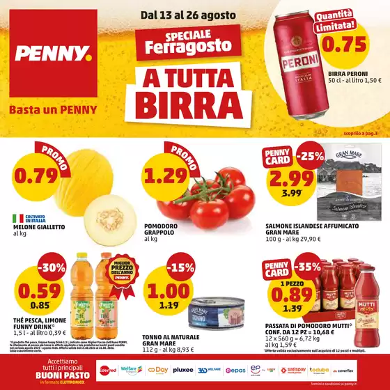 Volantino PENNY a Campagna (Salerno) | A tutta birra | 2026-08-13T00:00:00.000Z - 2026-08-26T00:00:00.000Z