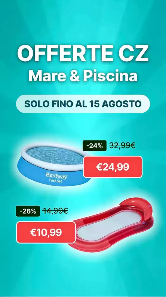 Volantino CZ Store | Mare & Piscina | 2026-08-03T00:00:00.000Z - 2026-08-15T00:00:00.000Z