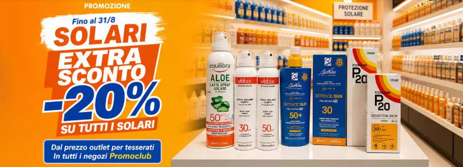 Volantino Promo Club | Extra sconto -20% | 2026-08-03T00:00:00.000Z - 2026-08-31T00:00:00.000Z