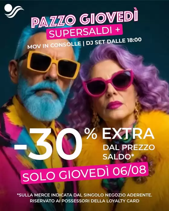 Volantino Mondovicino Outlet Village | -30% extra dal prezzo saldo | 2026-08-06T00:00:00.000Z - 2026-08-06T00:00:00.000Z