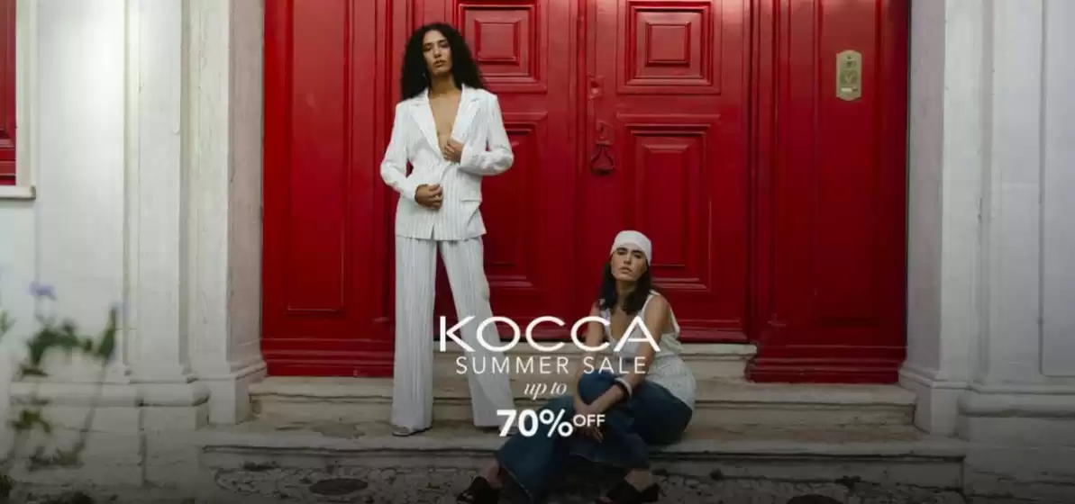 Volantino Kocca a Corbetta | Summer sale up to 70% off | 2026-08-03T00:00:00.000Z - 2026-08-31T00:00:00.000Z