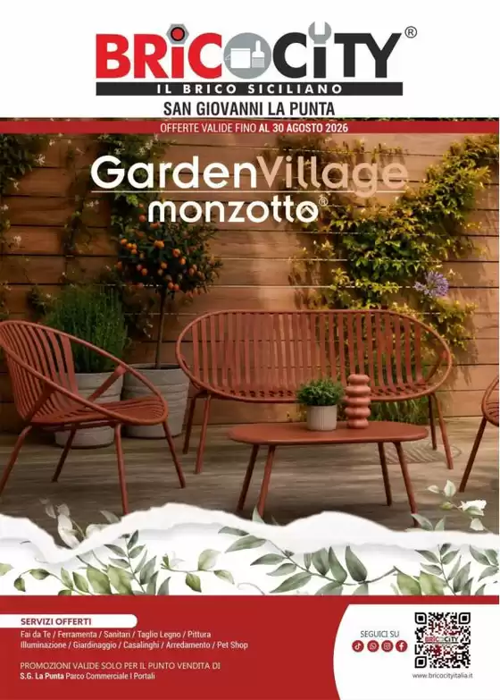 Volantino Bricocity | Garden Village monzotto | 2026-08-03T00:00:00.000Z - 2026-08-30T00:00:00.000Z