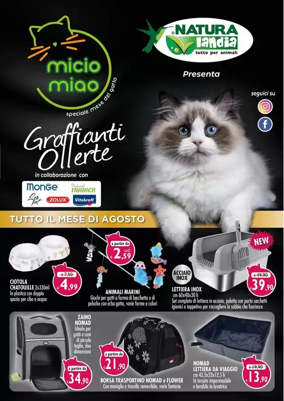 Volantino Naturalandia | Offerte Naturalandia | 2026-08-01T00:00:00.000Z - 2026-08-31T00:00:00.000Z