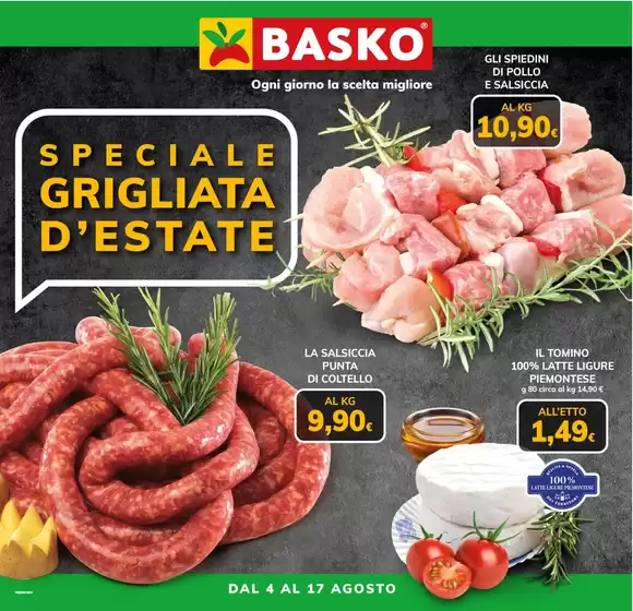 Volantino Basko | Grigliata d'estate | 2026-08-04T00:00:00.000Z - 2026-08-17T00:00:00.000Z