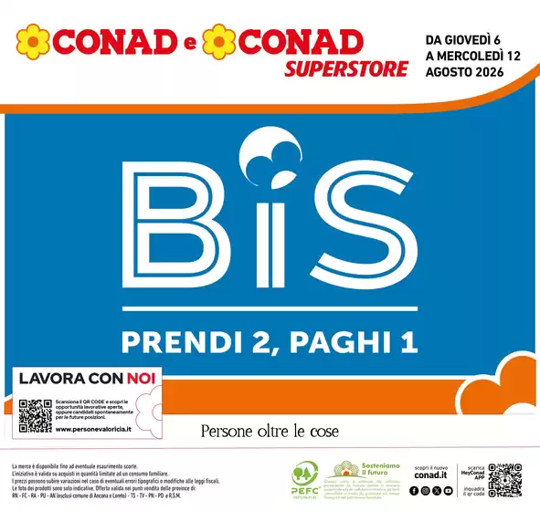 Volantino Conad Superstore a Boltiere | BIS | 2026-08-06T00:00:00.000Z - 2026-08-12T00:00:00.000Z