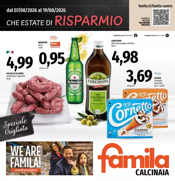 Volantino Famila | Nuova Apertua Calcinaia | 2026-08-07T00:00:00.000Z - 2026-08-19T00:00:00.000Z