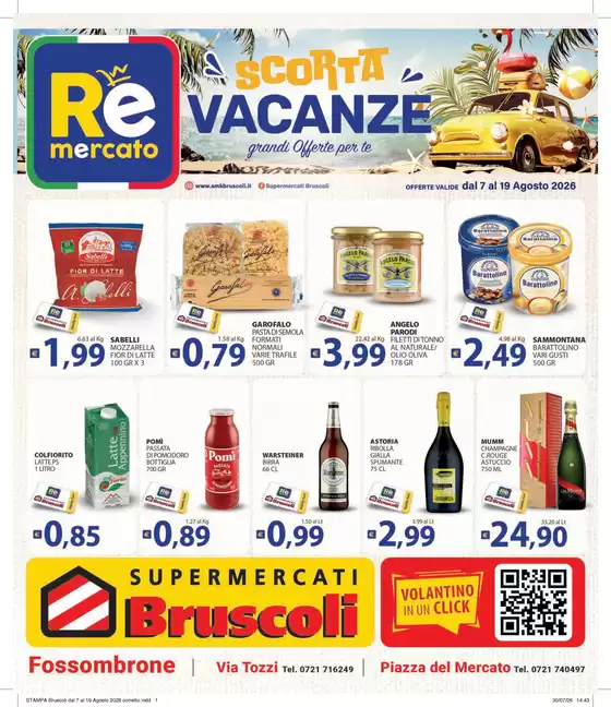 Volantino Bruscoli | Scorta vacanze | 2026-08-07T00:00:00.000Z - 2026-08-19T00:00:00.000Z