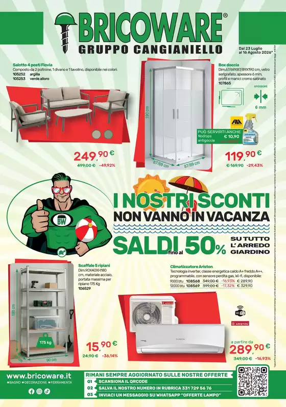 Volantino Bricoware | Saldi fino al 50% | 2026-07-23T00:00:00.000Z - 2026-08-16T00:00:00.000Z