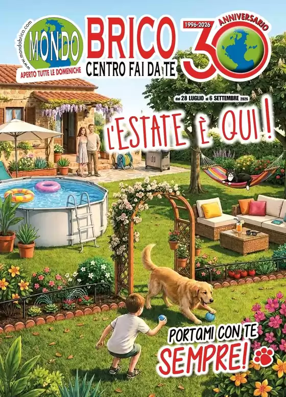 Volantino MondoBrico | L'estate e qui! | 2026-08-05T00:00:00.000Z - 2026-09-06T00:00:00.000Z