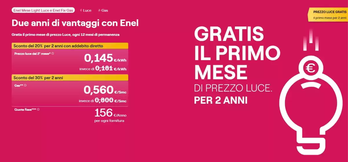 Volantino Spazio Enel a San Pellegrino Terme | Gratis il primo mese | 2026-08-05T00:00:00.000Z - 2026-09-15T00:00:00.000Z