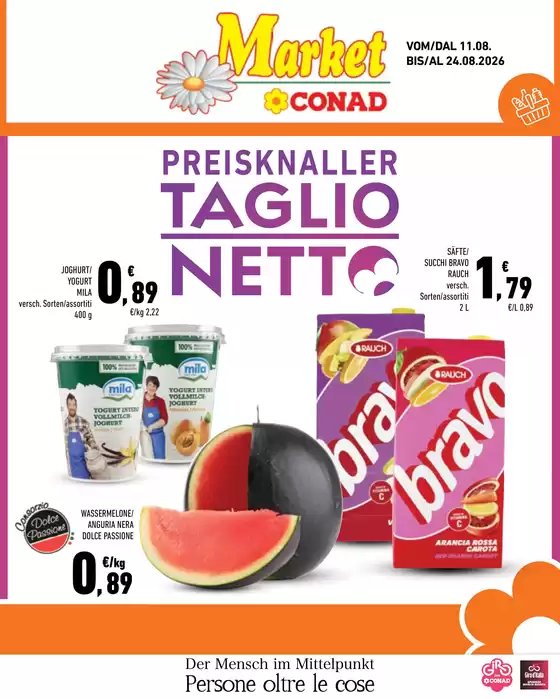 Volantino Conad City a Luson | Taglio netto | 2026-08-11T00:00:00.000Z - 2026-08-24T00:00:00.000Z