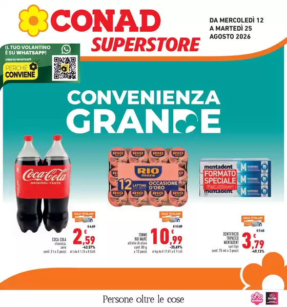 Volantino Conad Superstore | Convenienza Grande | 2026-08-12T00:00:00.000Z - 2026-08-25T00:00:00.000Z