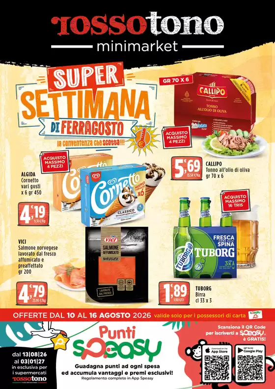 Volantino Rossotono Minimarket a Faggeto Lario | Super settimana | 2026-08-10T00:00:00.000Z - 2026-08-16T00:00:00.000Z