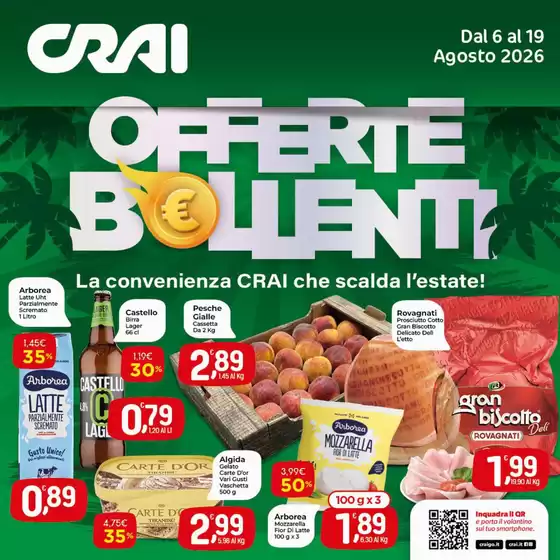 Volantino Crai a Passo Scuro | Offerte bollenti | 2026-08-06T00:00:00.000Z - 2026-08-19T00:00:00.000Z
