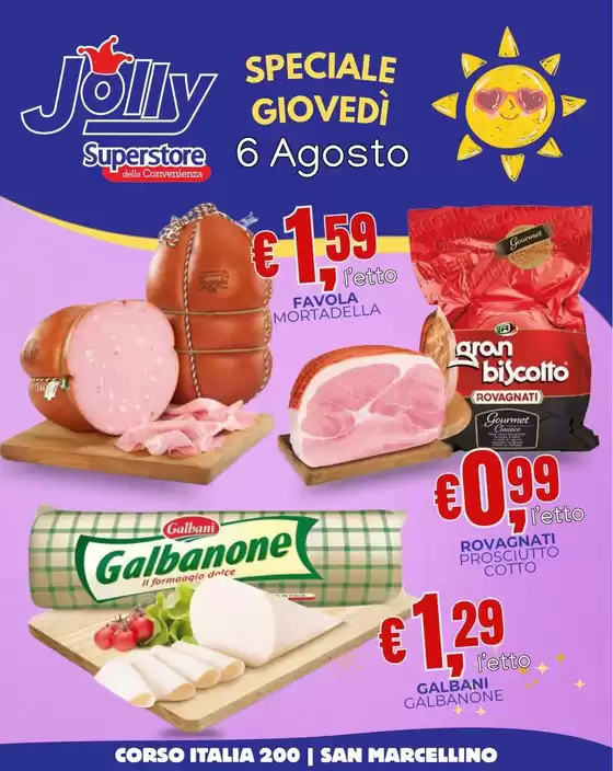 Volantino Jolly Market | Offerte | 2026-08-06T00:00:00.000Z - 2026-08-06T00:00:00.000Z