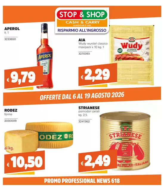 Volantino Stop e Shop | Offerte dal 6 al 19 agosto 2026 | 2026-08-06T00:00:00.000Z - 2026-08-19T00:00:00.000Z