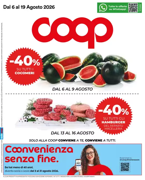 Volantino Coop | Convenienza | 2026-08-06T00:00:00.000Z - 2026-08-19T00:00:00.000Z