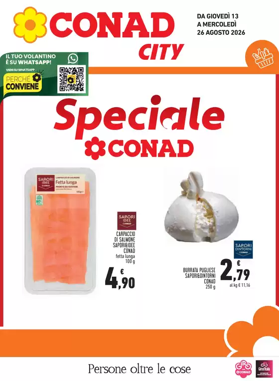 Volantino Conad City a Montanaro | Speciale Conad | 2026-08-13T00:00:00.000Z - 2026-08-26T00:00:00.000Z