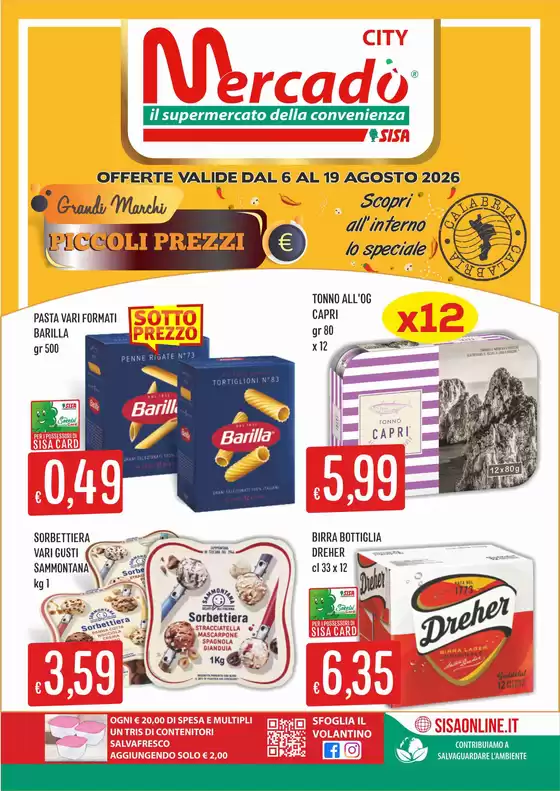 Volantino Mercadò | Ampia selezione di offerte | 2026-08-06T00:00:00.000Z - 2026-08-19T00:00:00.000Z