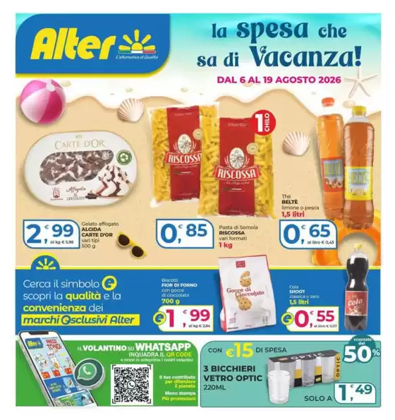 Volantino Alter Discount | La spesa che sa di Vacanza! | 2026-08-06T00:00:00.000Z - 2026-08-19T00:00:00.000Z