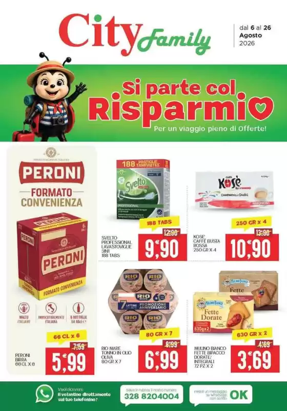 Volantino City Family | Si parte col risparmio | 2026-08-06T00:00:00.000Z - 2026-08-26T00:00:00.000Z
