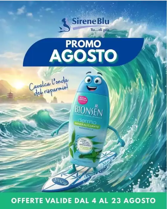 Volantino Sirene Blu a Vitorchiano | Promo agosto | 2026-08-04T00:00:00.000Z - 2026-08-23T00:00:00.000Z