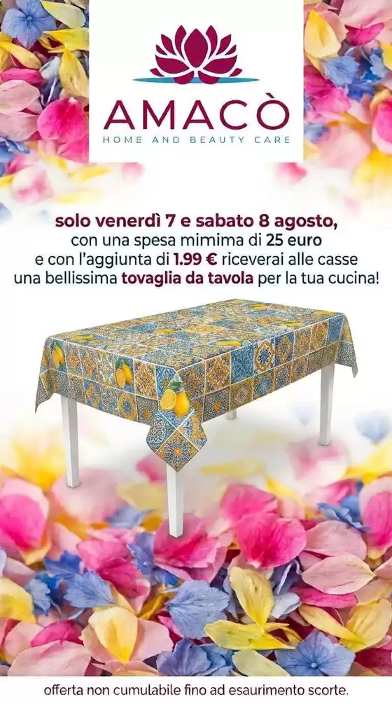 Volantino Amacò a Vitorchiano | Solo venerdi 7 e sabato 8 agosto | 2026-08-07T00:00:00.000Z - 2026-08-08T00:00:00.000Z