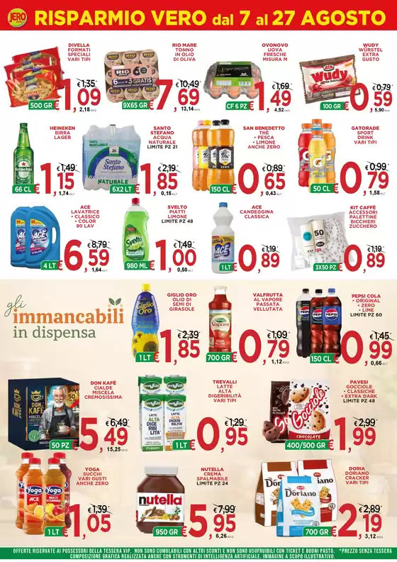 Volantino Jero Market a Dignano | RISPARMIO VERO dal 7 al 27 AGOSTO | 2026-07-07T00:00:00.000Z - 2026-08-27T00:00:00.000Z