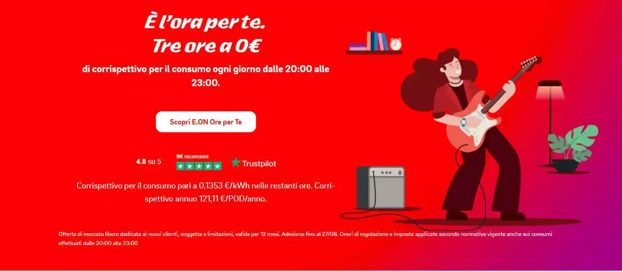 Volantino E.ON Energia | Offerte | 2026-08-07T00:00:00.000Z - 2026-08-27T00:00:00.000Z