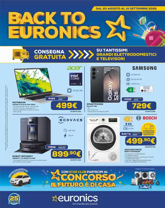 Volantino Euronics a Busseto | Back to Euronics | 2026-08-20T00:00:00.000Z - 2026-09-10T00:00:00.000Z