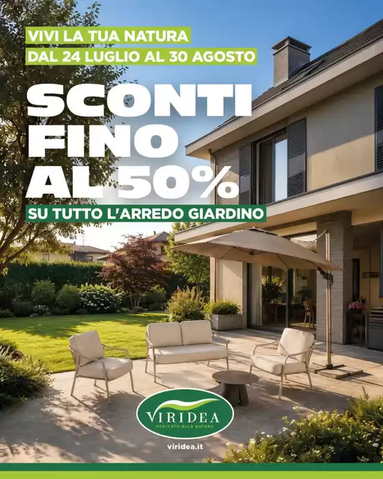Volantino Viridea a Livorno | Sconti fino al 50% | 2026-08-07T00:00:00.000Z - 2026-08-30T00:00:00.000Z