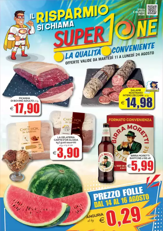 Volantino SuperOne a Gemona del Friuli | Il risparmio si chiama SuperOne | 2026-08-11T00:00:00.000Z - 2026-08-24T00:00:00.000Z