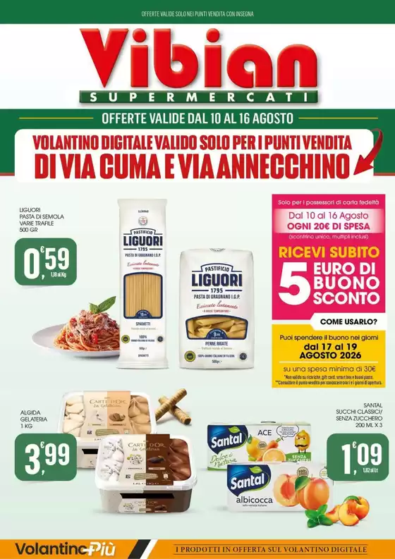 Volantino Vibian | Offerte valide dal 10 al 16 agosto | 2026-08-10T00:00:00.000Z - 2026-08-16T00:00:00.000Z