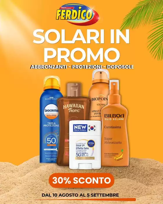 Volantino Ferdico a Conegliano | Solari in promo | 2026-08-10T00:00:00.000Z - 2026-09-05T00:00:00.000Z