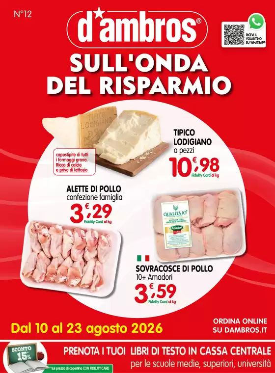 Volantino D'Ambros | Sull'onda del risparmio | 2026-08-10T00:00:00.000Z - 2026-08-23T00:00:00.000Z