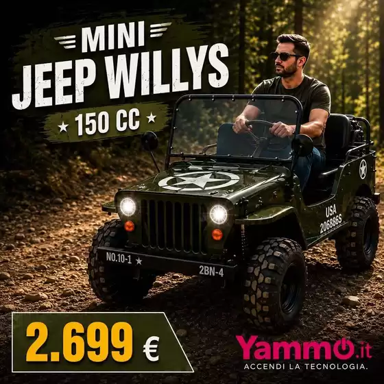 Volantino Yammo a Pulfero | MINI jeep willys | 2026-08-10T00:00:00.000Z - 2026-08-16T00:00:00.000Z