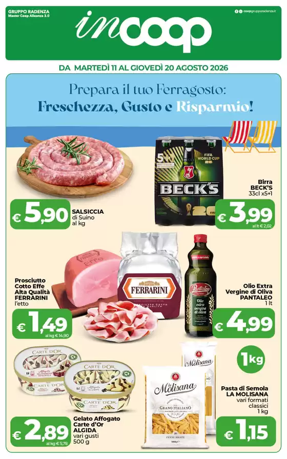 Volantino Coop a Menfi | Prepara il tuo Ferragosto: Freschezza, Gusto e Risparmio! | 2026-08-11T00:00:00.000Z - 2026-08-20T00:00:00.000Z