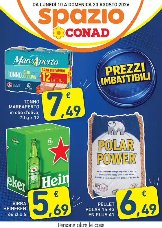 Volantino Spazio Conad | PREZZI IMBATTIBILI | 2026-08-10T00:00:00.000Z - 2026-08-23T00:00:00.000Z