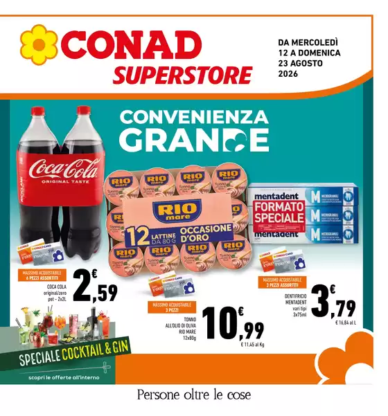 Volantino Conad Superstore a Magliano Romano | Convenienza GRANDE | 2026-08-12T00:00:00.000Z - 2026-08-23T00:00:00.000Z