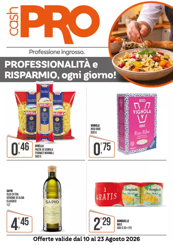 Volantino CashPRO a Veroli | Professionalita e risparmio, ogni giorno! | 2026-08-10T00:00:00.000Z - 2026-08-23T00:00:00.000Z