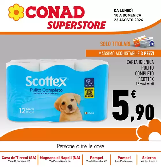Volantino Conad Superstore a Veroli | Extra Convenienza | 2026-08-10T00:00:00.000Z - 2026-08-23T00:00:00.000Z