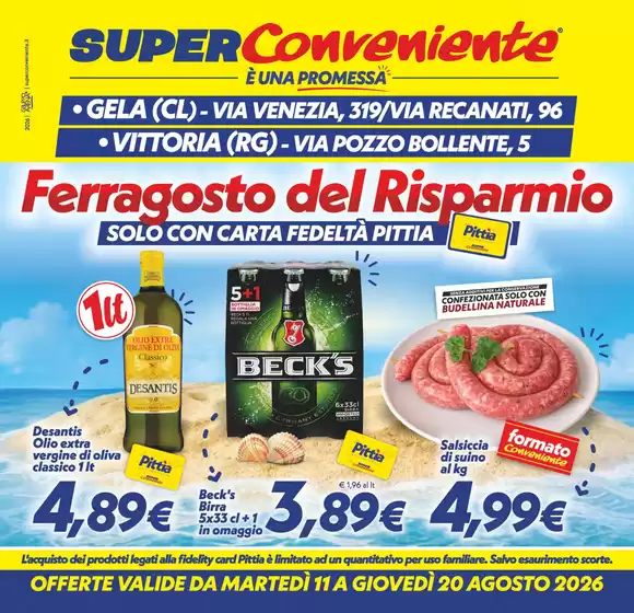 Volantino SuperConveniente a Veroli | Ferragosto del risparmio | 2026-08-11T00:00:00.000Z - 2026-08-20T00:00:00.000Z