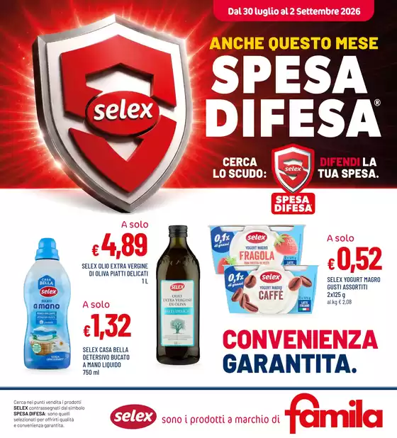 Volantino Famila | SPESA DIFESA | 2026-08-10T00:00:00.000Z - 2026-09-02T00:00:00.000Z