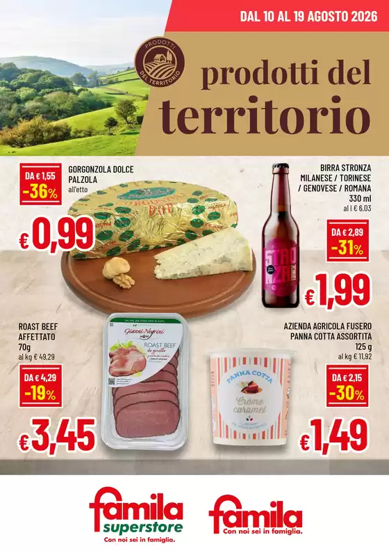 Volantino Famila | PRODOTTI DEL TERRITORIO | 2026-08-10T00:00:00.000Z - 2026-08-19T00:00:00.000Z