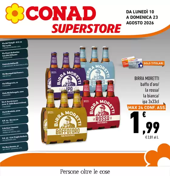 Volantino Conad Superstore a Palermo | Extra Convenienza | 2026-08-10T00:00:00.000Z - 2026-08-23T00:00:00.000Z